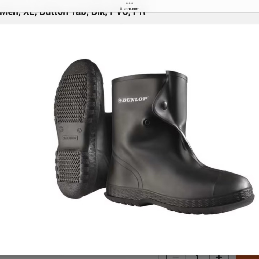 Overboots 10” PVC black